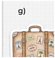 Vintage suitcase sticker